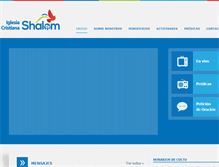 Tablet Screenshot of iglesiacristianashalom.org